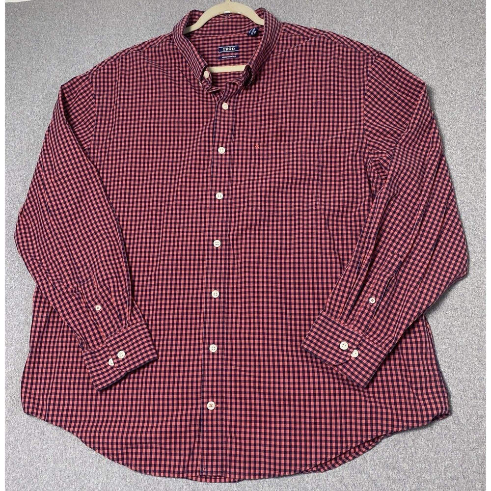 IZOD Premium Essentials Men’s Shirt Check Size XXL